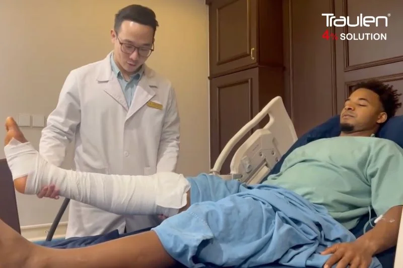 Phục hồi chức năng giúp giảm đau, tăng tuần hoàn máu, tăng chuyển hoá, giãn cơ và sớm khôi phục khả năng vận động